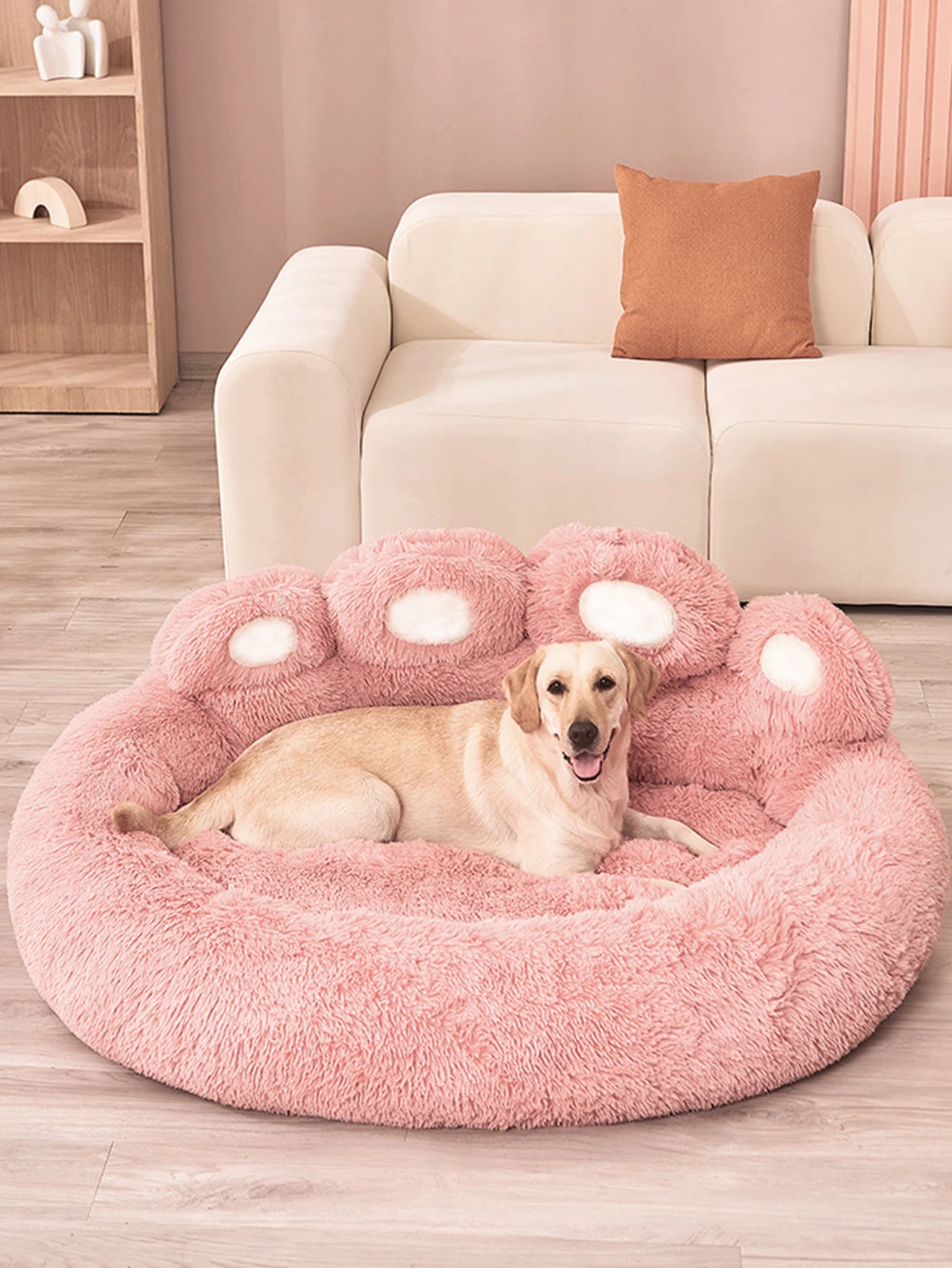 Fluffy Dog & Cat Bed – Soft Pet Sofa, Kennel Mat, and Blanket Basket