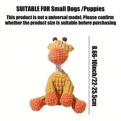 Cute Donkey Plush Toy – Squeaky Chewable Toy for Puppies & Dogs