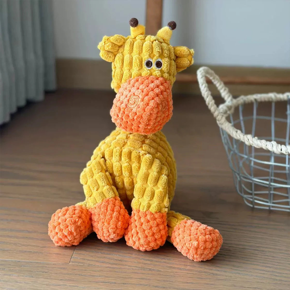 Cute Donkey Plush Toy – Squeaky Chewable Toy for Puppies & Dogs