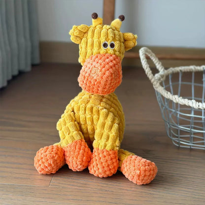 Cute Donkey Plush Toy – Squeaky Chewable Toy for Puppies & Dogs