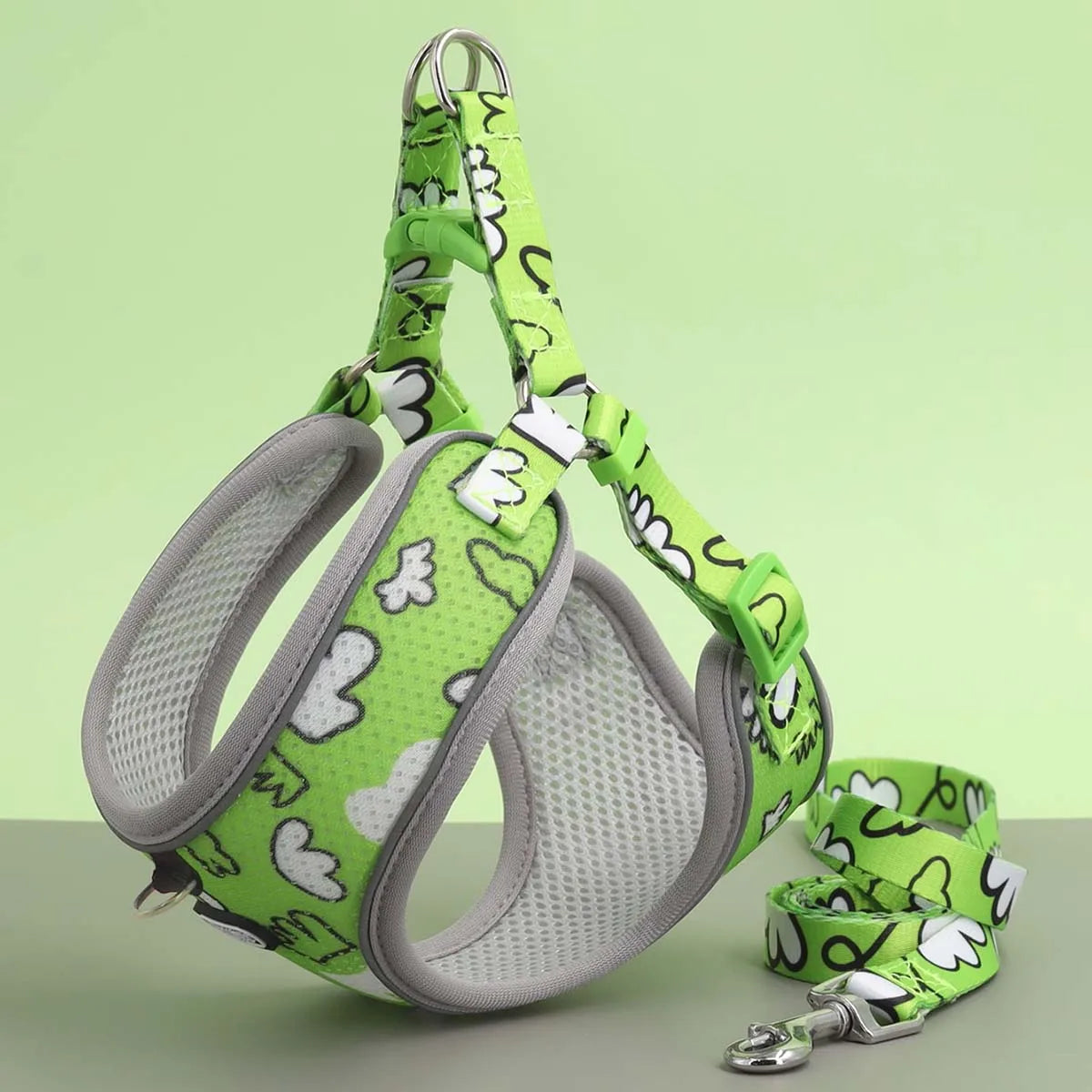 Dog Harness & Leash Set – Adjustable Comfort Vest with Escape Prevention