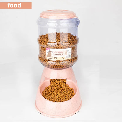 Large Capacity Pet Feeding Bowls with Automatic Water Dispenser – For Dogs & Cats