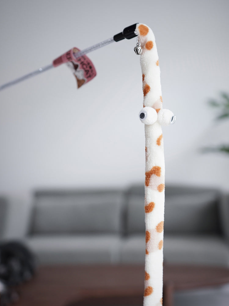 Cat Feather Teaser Wand – Interactive Play Rod Toy for Kittens & Cats