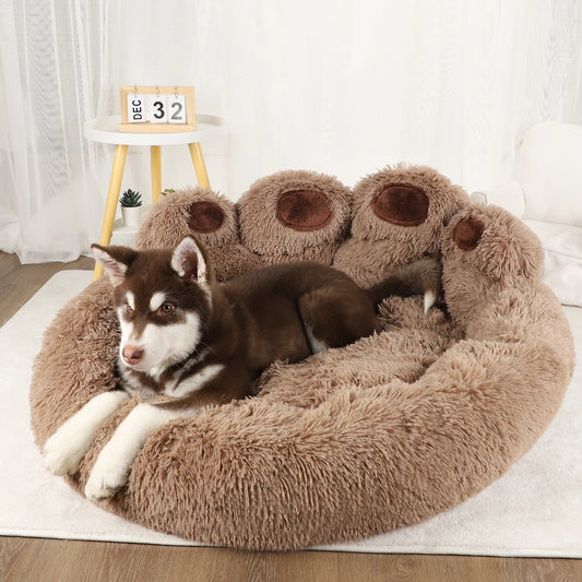 Fluffy Dog & Cat Bed – Soft Pet Sofa, Kennel Mat, and Blanket Basket