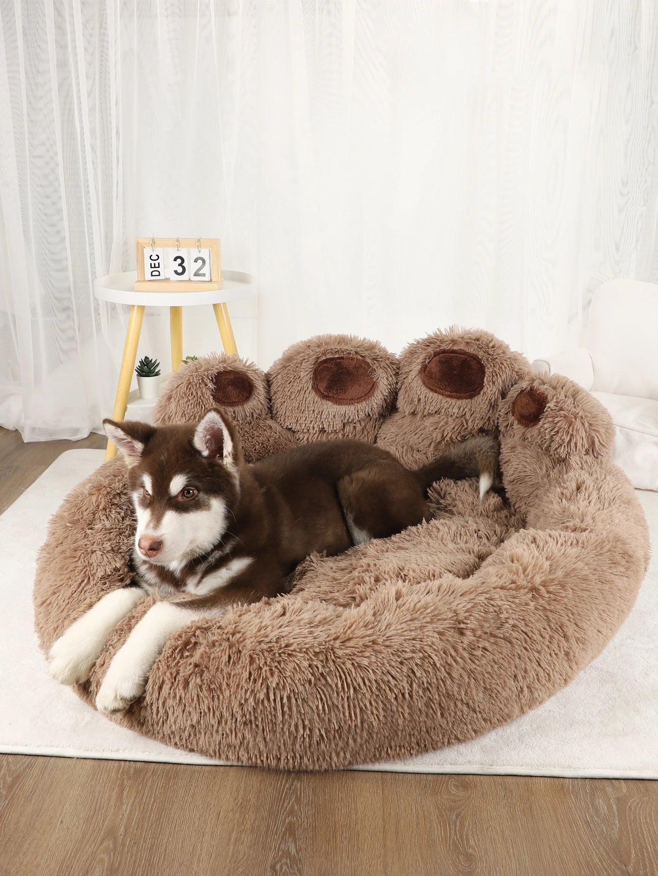 Fluffy Dog & Cat Bed – Soft Pet Sofa, Kennel Mat, and Blanket Basket