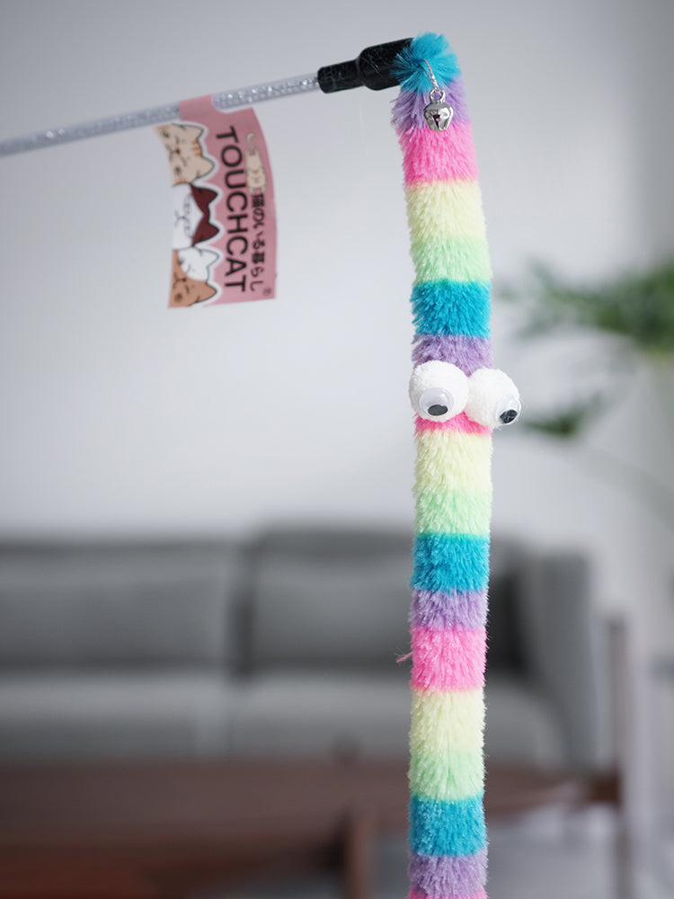 Cat Feather Teaser Wand – Interactive Play Rod Toy for Kittens & Cats