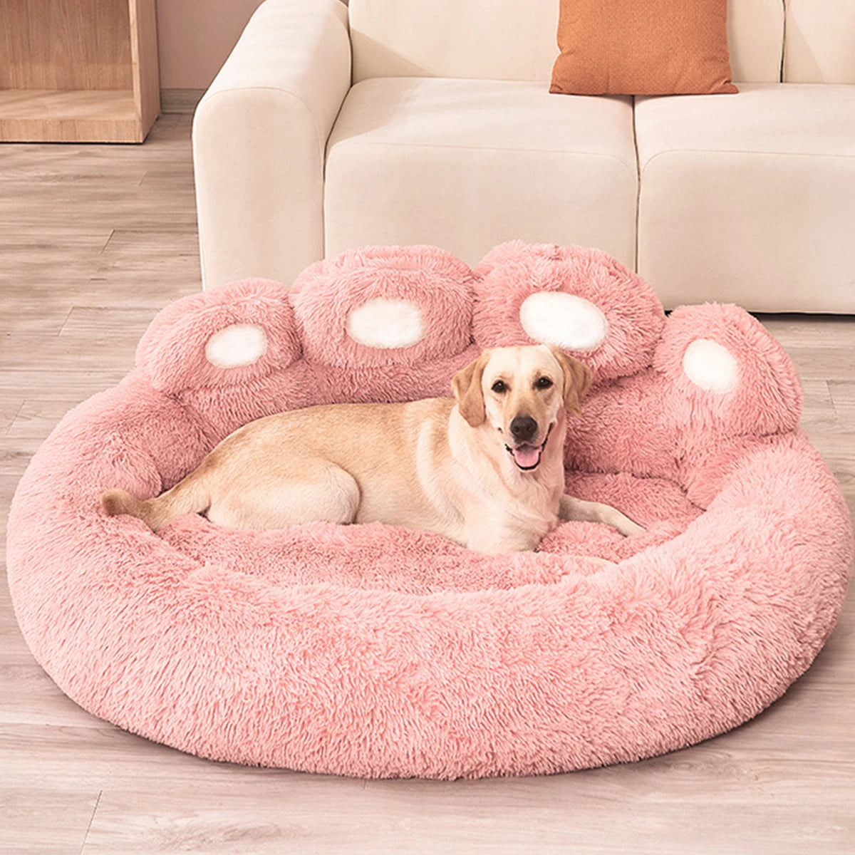 Fluffy Dog & Cat Bed – Soft Pet Sofa, Kennel Mat, and Blanket Basket