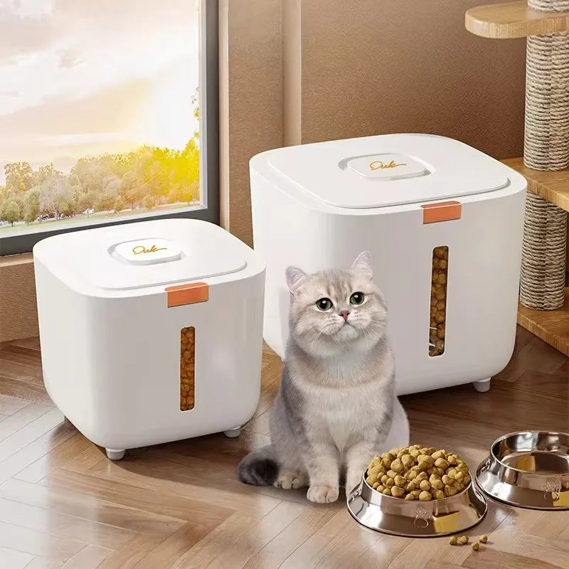 Pet Food Storage Barrel – Large Capacity Sealed Container for Dog & Cat Food