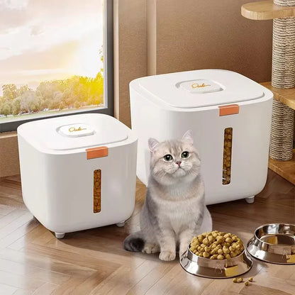 Pet Food Storage Barrel – Large Capacity Sealed Container for Dog & Cat Food