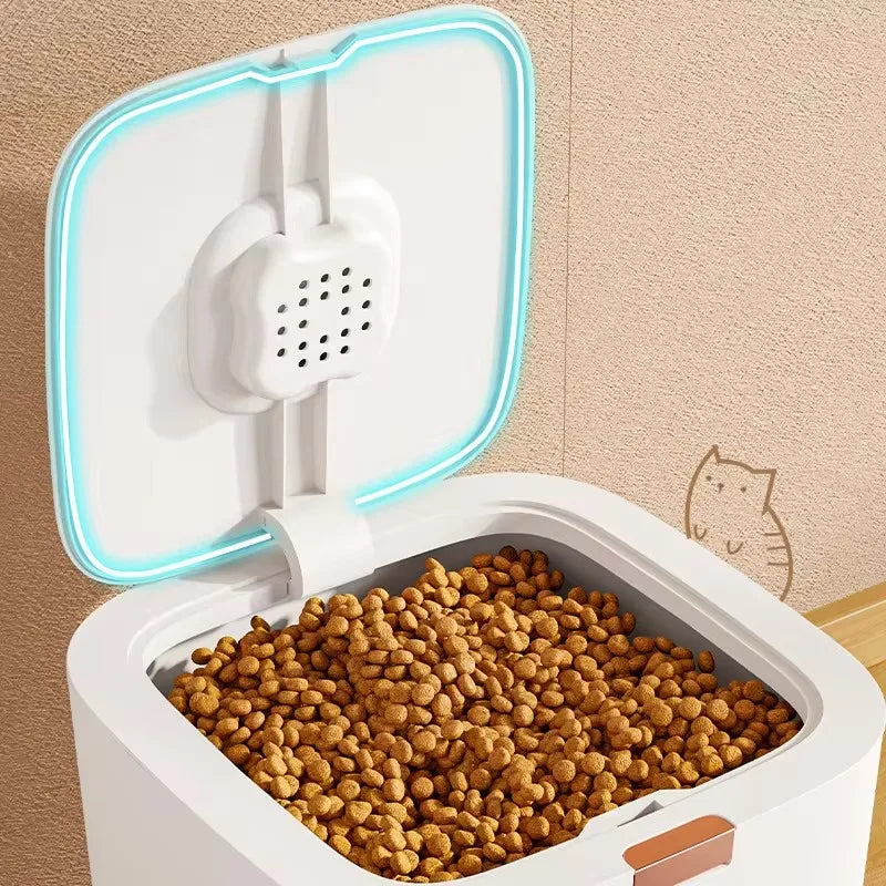 Pet Food Storage Barrel – Large Capacity Sealed Container for Dog & Cat Food