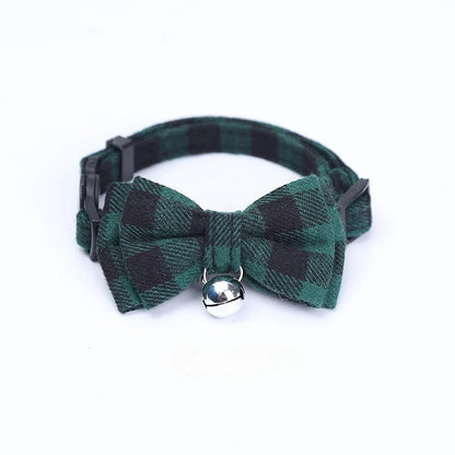 Cute Pet Collar with Bow & Bell – Adjustable Necklace for Cats, Kittens & Small Dogs