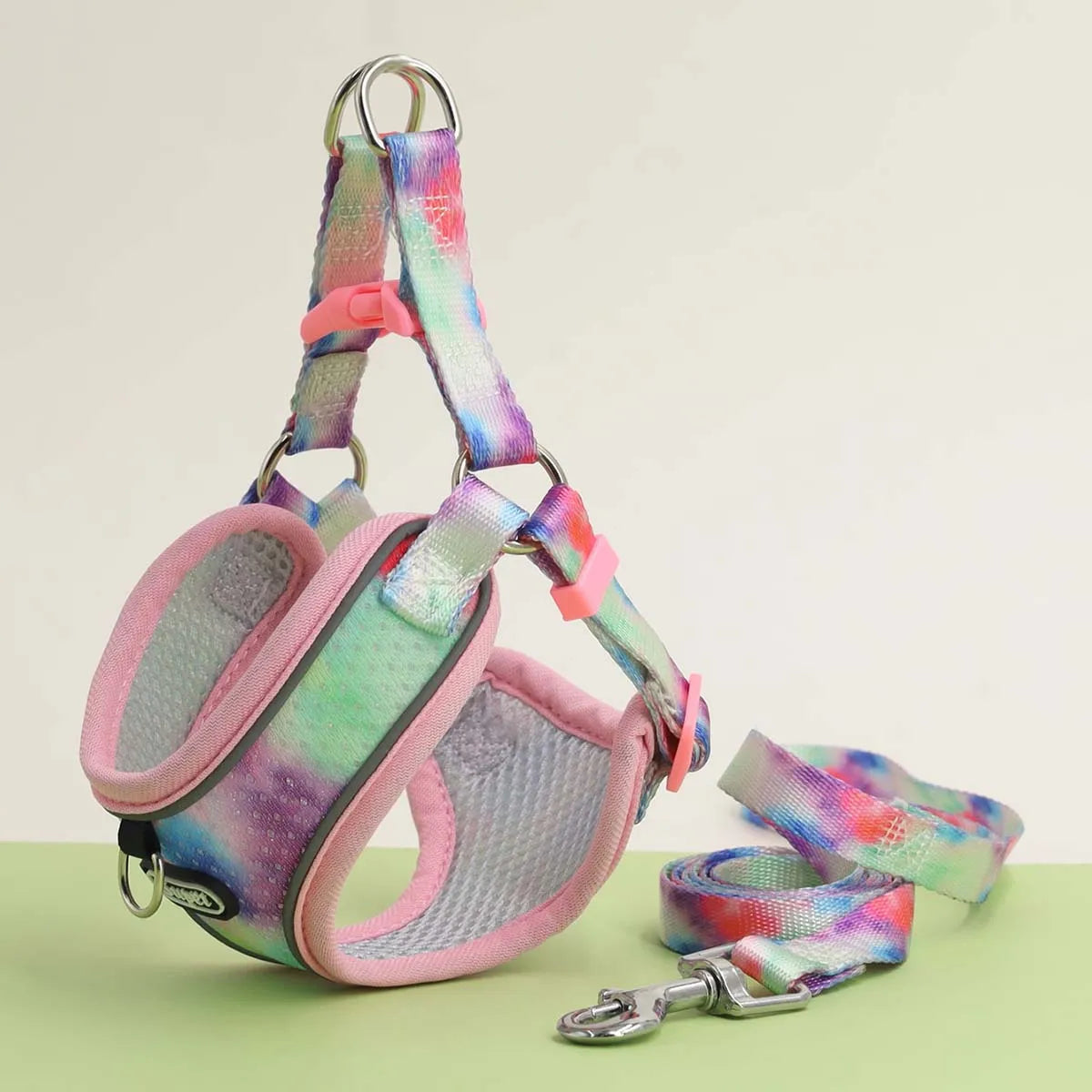 Dog Harness & Leash Set – Adjustable Comfort Vest with Escape Prevention