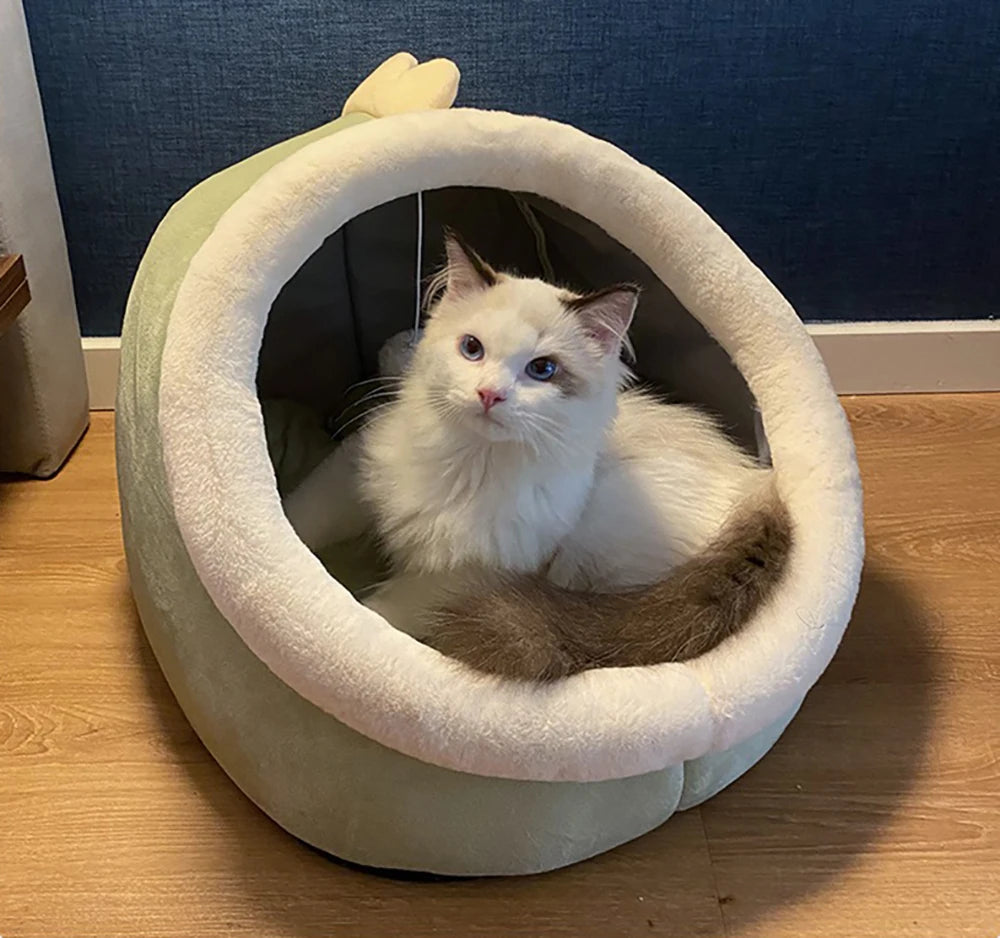 Washable Pet Bed – Soft Lounger Cushion & Warm Cat/Dog Mat for Winter