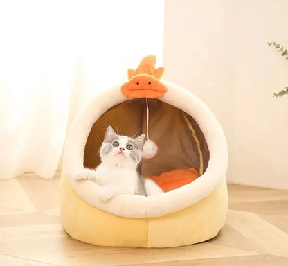 Washable Pet Bed – Soft Lounger Cushion & Warm Cat/Dog Mat for Winter