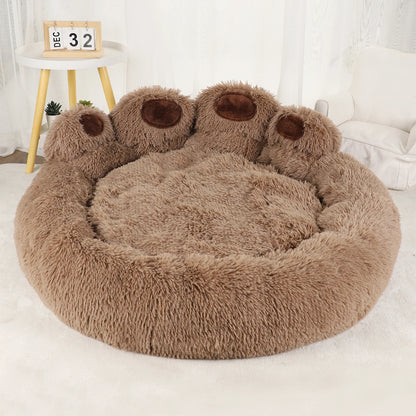 Fluffy Dog & Cat Bed – Soft Pet Sofa, Kennel Mat, and Blanket Basket