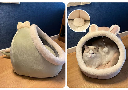 Washable Pet Bed – Soft Lounger Cushion & Warm Cat/Dog Mat for Winter