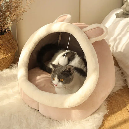 Washable Pet Bed – Soft Lounger Cushion & Warm Cat/Dog Mat for Winter
